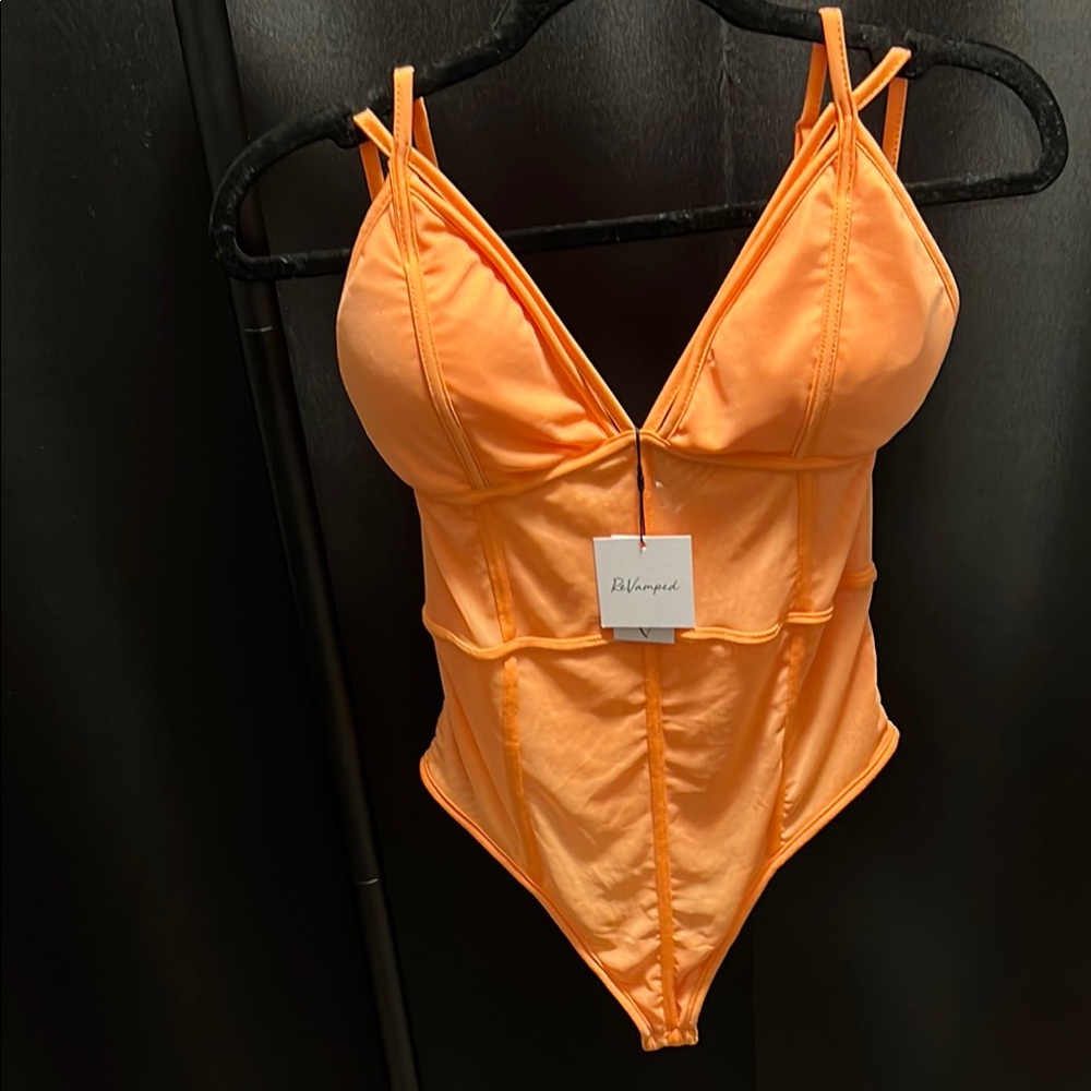 Orange Bodysuit by Astr